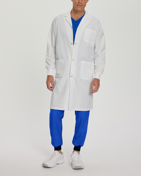 Photo of White Cross Scrubs Labcoat With Patch Pockets Color White Main Vue 005