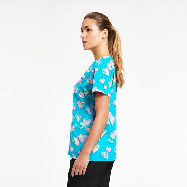 Photo of the uniform 618TDLO Tie-Dye Love Side view