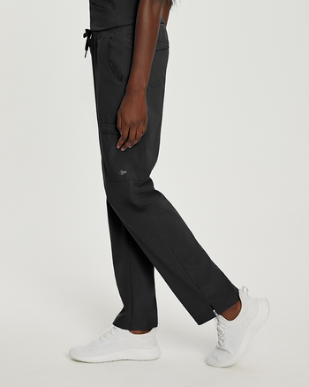 Photo of White Cross Scrubs Cargo Pants - Tall Color Black Side Vue 007