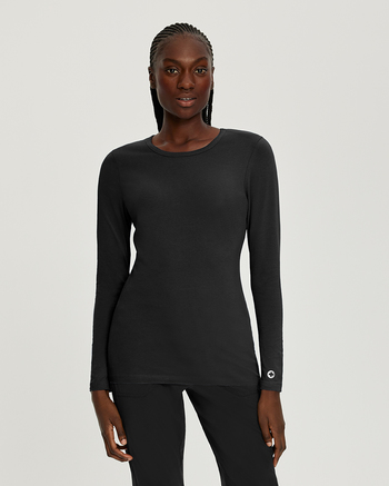 Photo of White Cross Scrubs T-Shirt with Crew Neck Color Black Main Vue 008