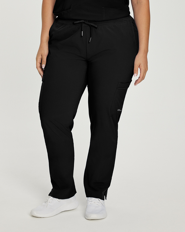 Photo of White Cross Scrubs Cargo Pants - Tall Color Black Main Vue 004