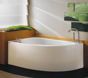 corner-tub Ideas for Small Bathroom - Corner Tub