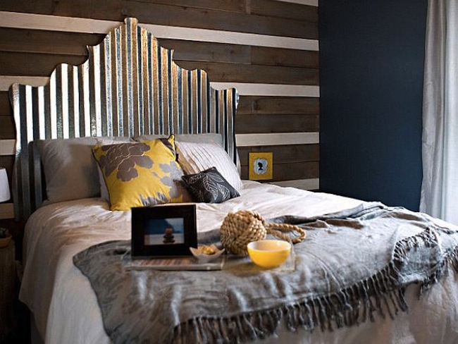 headboard Corrugated Metal DIY - Headboard