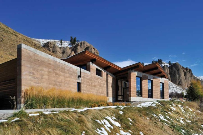 rammed-earth Earthen Homes - Rammed Earth