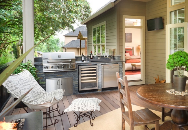 outdoor-kitchen Deck Ideas - Outdoor Kitchen