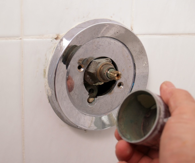 remove-screws How to Install Shower Valve Trim - Remove Screws