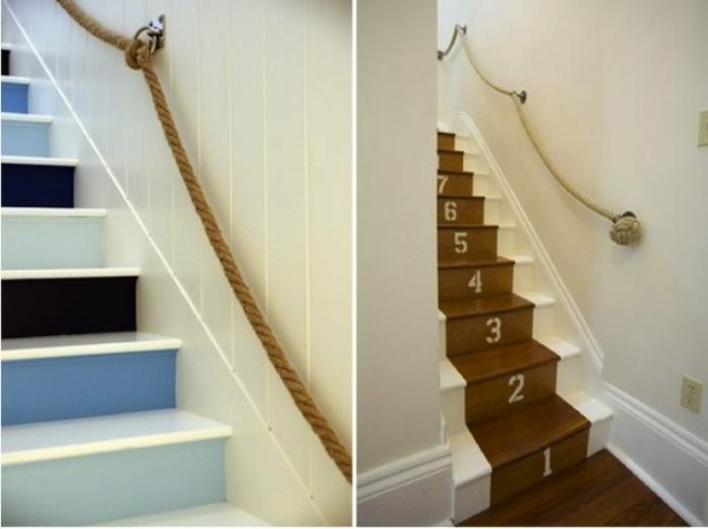 rope-railing Hallway Ideas - Rope Railing
