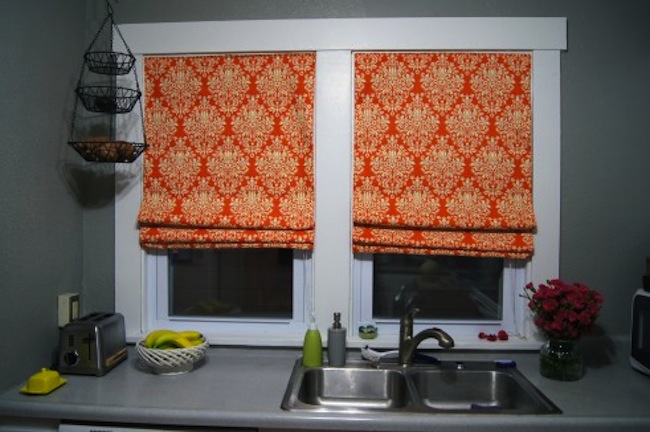 roman-shades Repurpose Window Blinds - Roman Shades