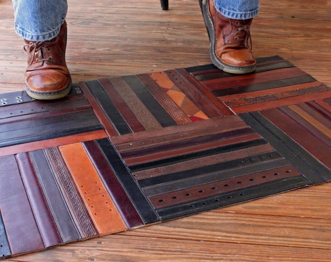 rug Reuse Leather Belts - Rug
