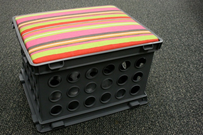 seat Uses for Milk Crates - Seat