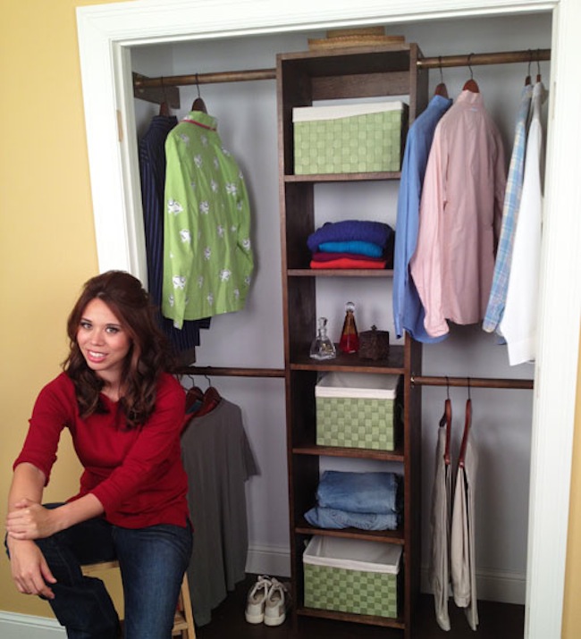 plywood DIY Closet Organizer - Plywood