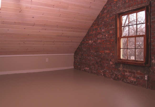 completed Painted Plywood Floors - Completed