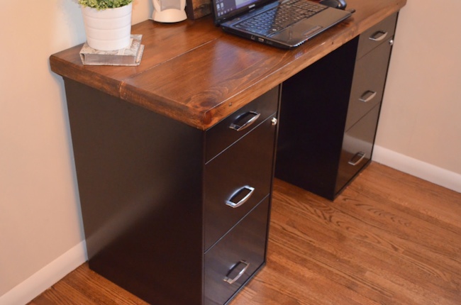 desk DIY File Cabinet Projects - Desk