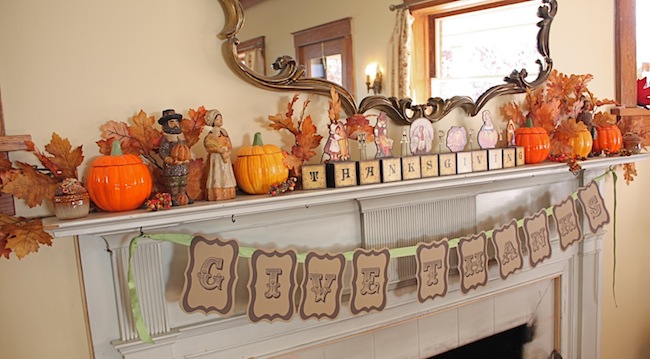 banner DIY Thanksgiving Decor - Banner