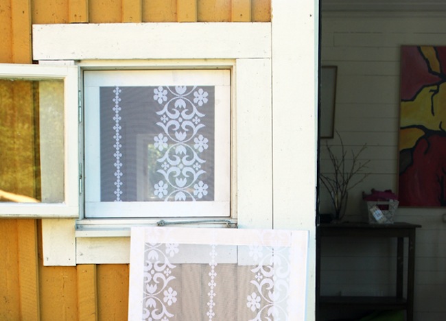 lace-screen DIY Window Treatments - Lace Screen