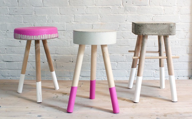 concrete DIY Stool - Concrete