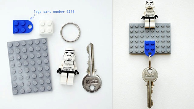 key-holder Repurpose Legos - Key Holder