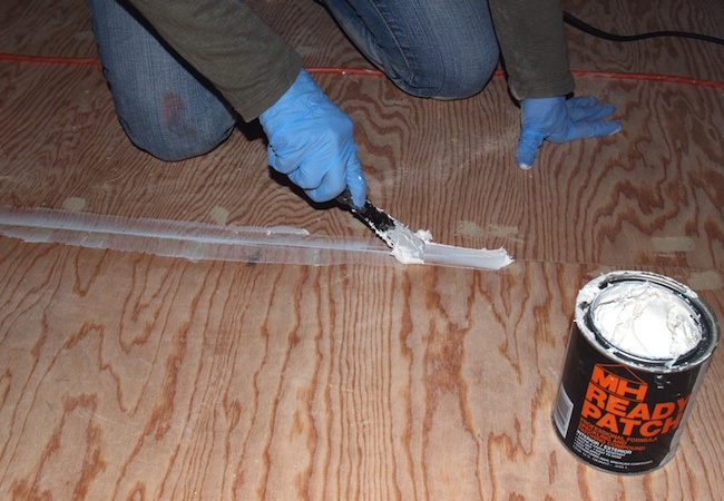 patching Painted Plywood Floors - Patching
