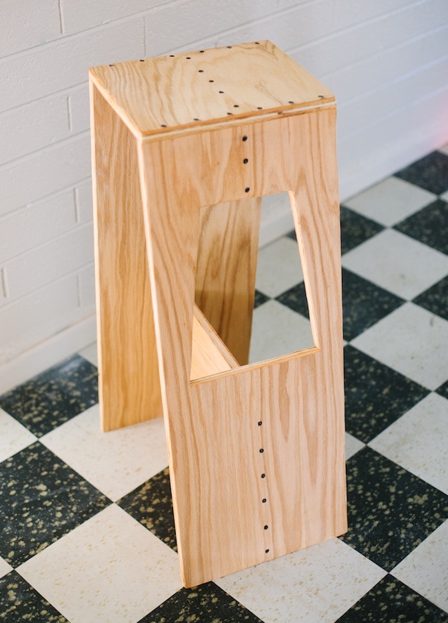 plywood DIY Stool - Plywood