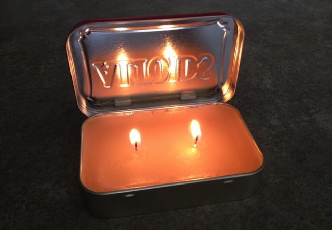 candle Altoids Tin Projects - Candle