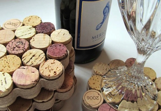 Wine Cork Projects - Coasters