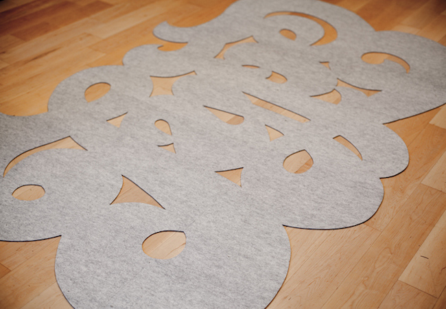 cut-out DIY Rug - Cut Out