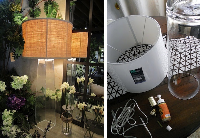 glass DIY Floor Lamp - Glass