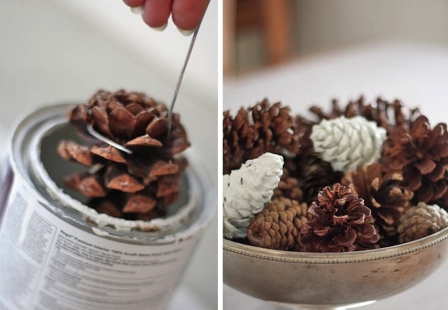 paint-pine-cones Holiday Crafts for Kids - Paint Pine Cones