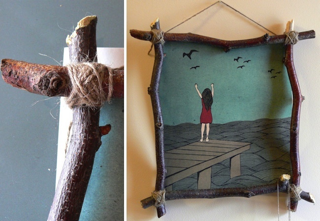 twig-crafts DIY Picture Frame - Twig