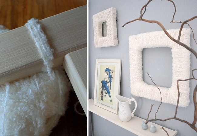 yarn DIY Picture Frame - Yarn