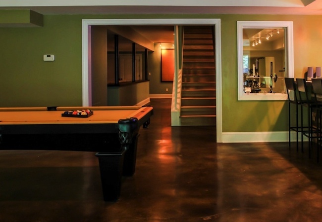 basement-floor How to Stain Concrete - Basement Floor