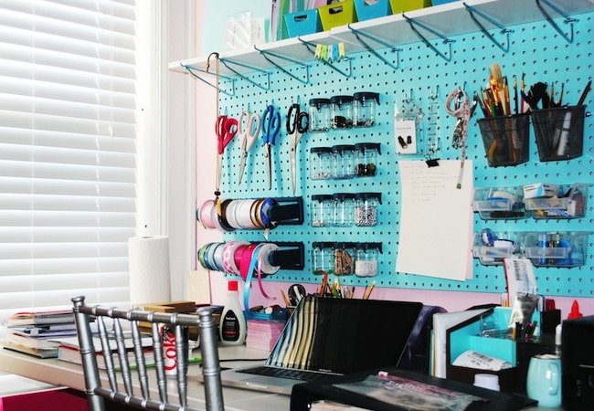 office DIY Pegboard Projects - Office