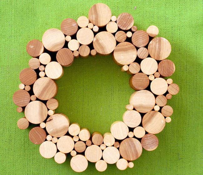 wreath Uses for Dowels - Wreath