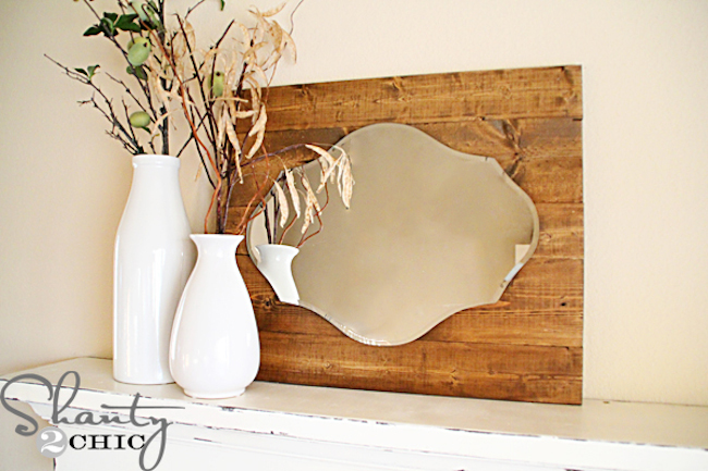 reclaimed-wood DIY Mirror Frame - Reclaimed Wood