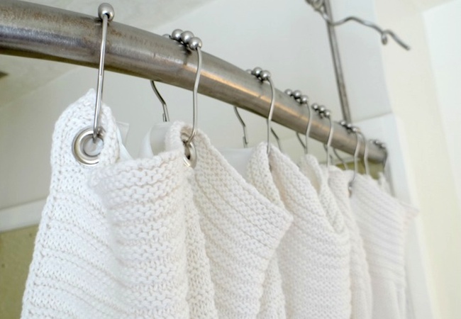 blanket-style How to Make a Shower Curtain - Blanket Style