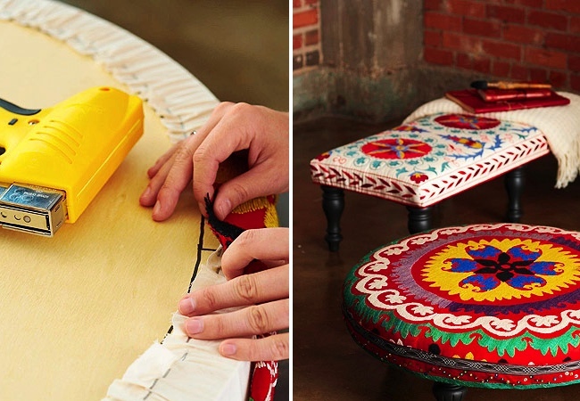 fabric DIY Ottoman - Fabric