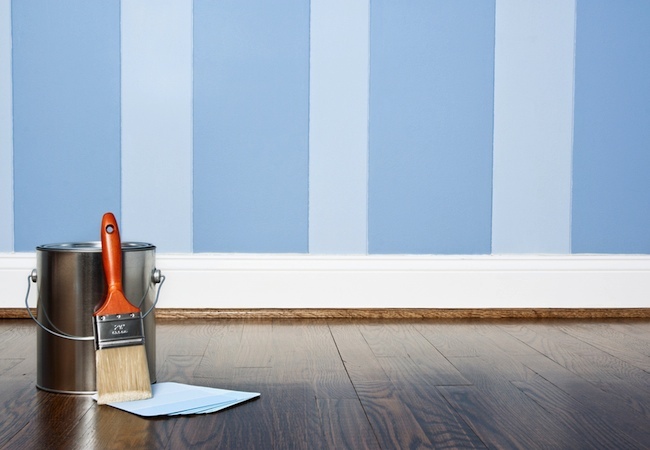 how-to-paint-stripes-on-a-wall How to Paint Stripes on a Wall