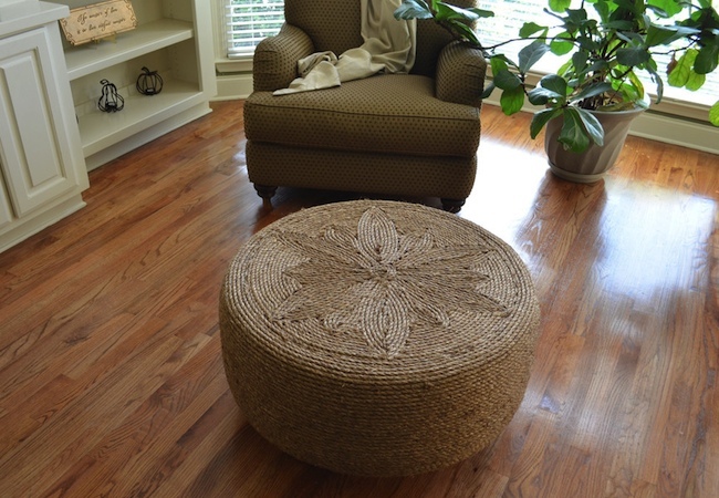 rope DIY Ottoman - Rope
