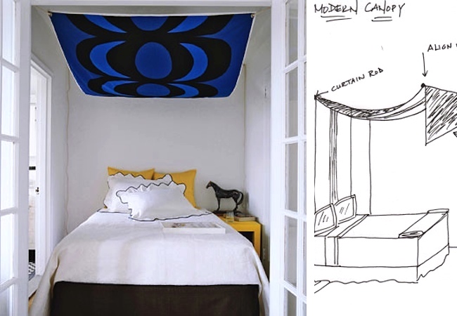modern DIY Canopy Bed - Modern