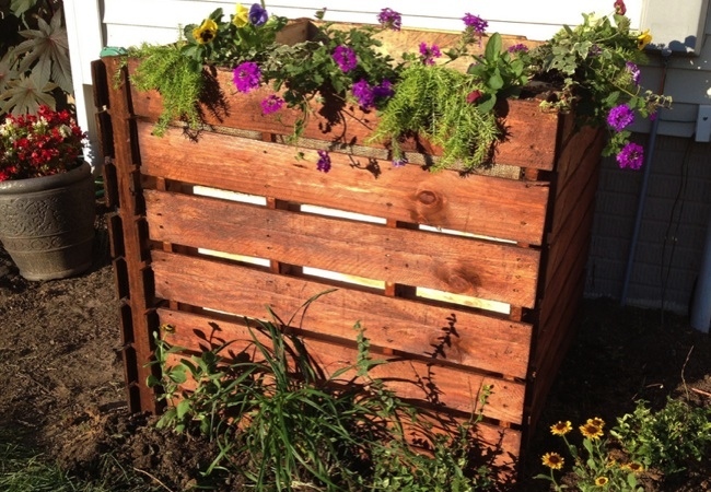 shipping-pallets DIY Compost Bin - Shipping Pallets