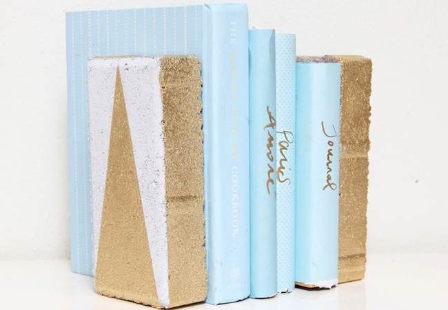 brick DIY Bookends - Brick