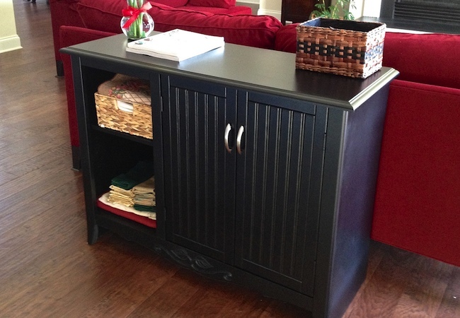 cabinet-makeover-after How to Spray Paint Furniture - Cabinet Makeover After