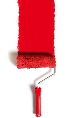detail-red How to Paint Over Wallpaper - Detail Red