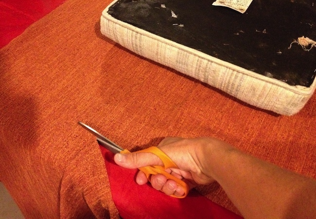 cutting How to Recover a Chair - Cutting
