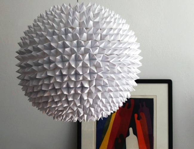 faceted DIY Paper Lantern - Faceted