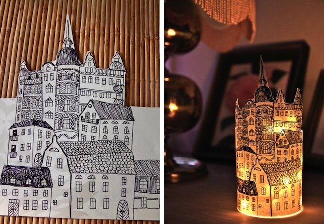 skyline DIY Paper Lantern - Skyline