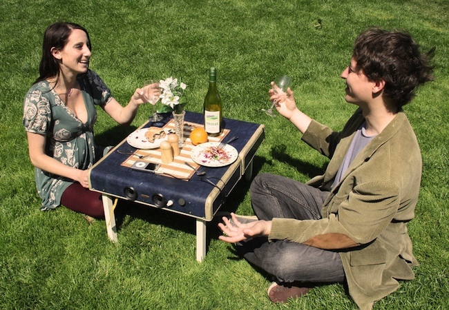 suitcase DIY Picnic Table - Suitcase