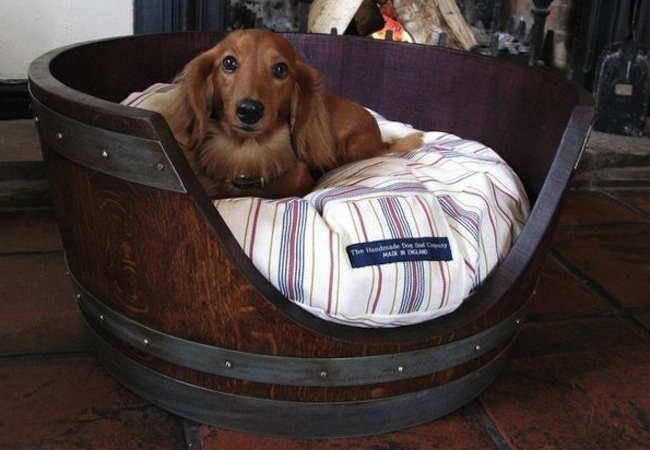 barrel DIY Dog Bed - Barrel