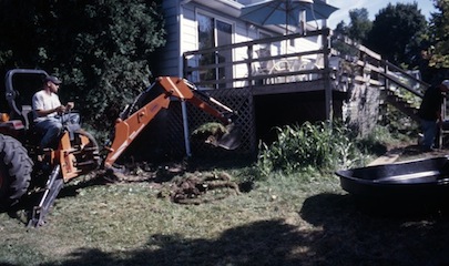 excavation Building a Pond - Excavation