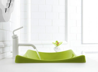 Kohler-Jonathan-Adler-Greenwich-Green-Bath Jonathan Adler Kohler Color Sinks